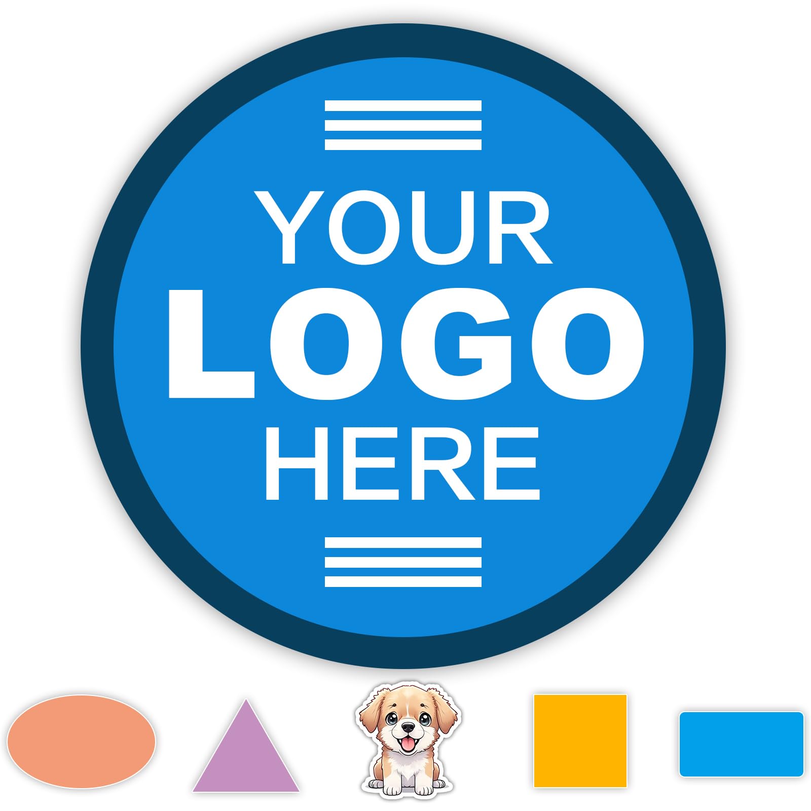 1-1000 Pieces of Custom Stickers, Personalized etiquetas Logo Waterproof Vinyl Labels, Suitable for Corporate Business estiquer, can be Customized to