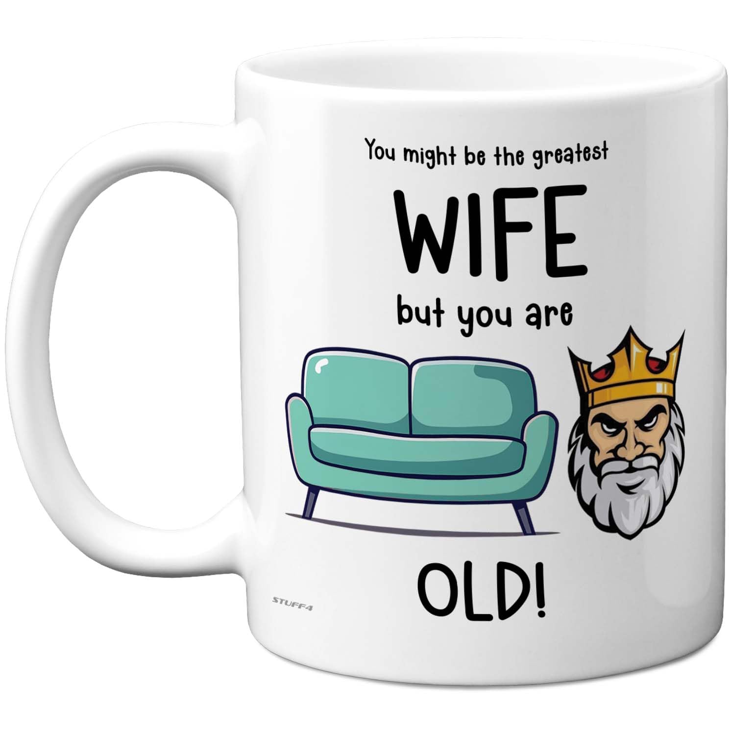 Funny Mug for Wife - Sofa King - Rude Happy Birthday Gifts for Partner Spouse from Husband Partner, Novelty Gift Presents, 11oz Ceramic Dishwasher Safe Premium Mugs