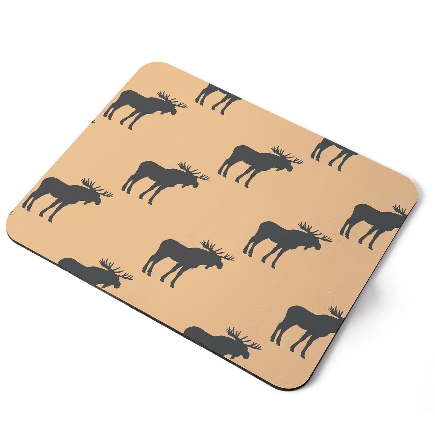 Mouse Mat Pad - Moose Pattern Print Canada Alaska Laptop PC Desk Office #45784 Printed Rubber Mouse pad, Home Office Use, Non Slip