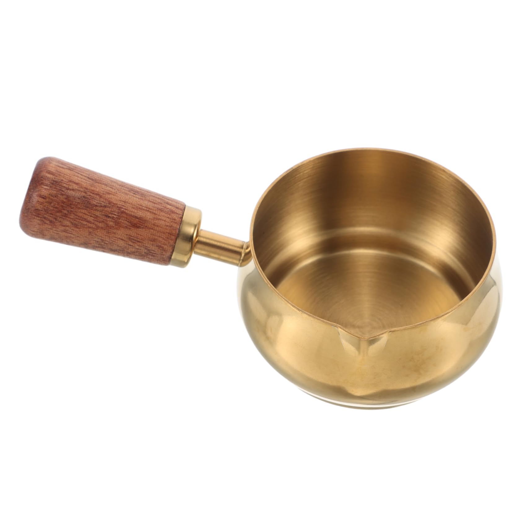 DECHOUS Small Stainless Steel Sauce Cup with Handle Condiment Bowl for Cream Salad Dressing Maple Syrup Comfortable Grip Stylish Design for Dining