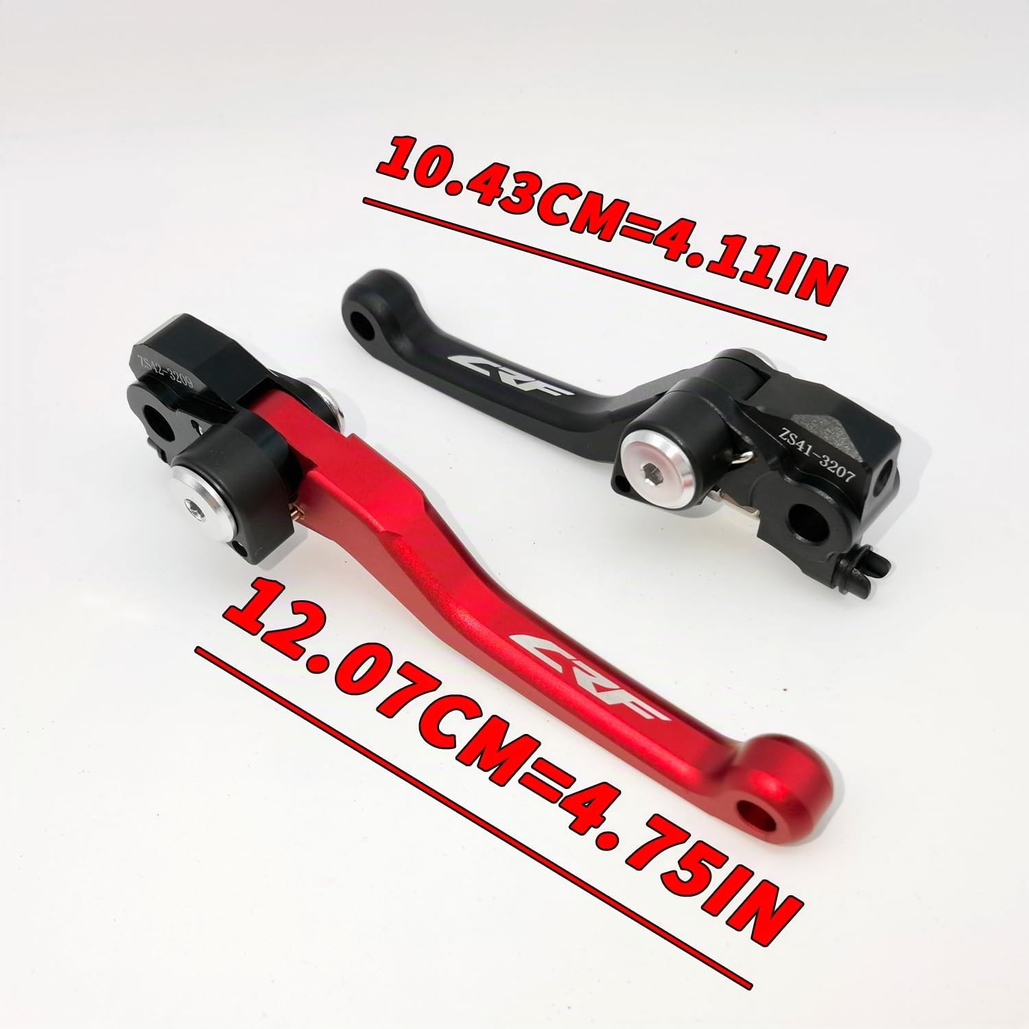 Generic CNC Pivot Leva freno e frizione per Honda CRF 450 R CRF 450 RX 2021 2022 2023 2024 (Nero)