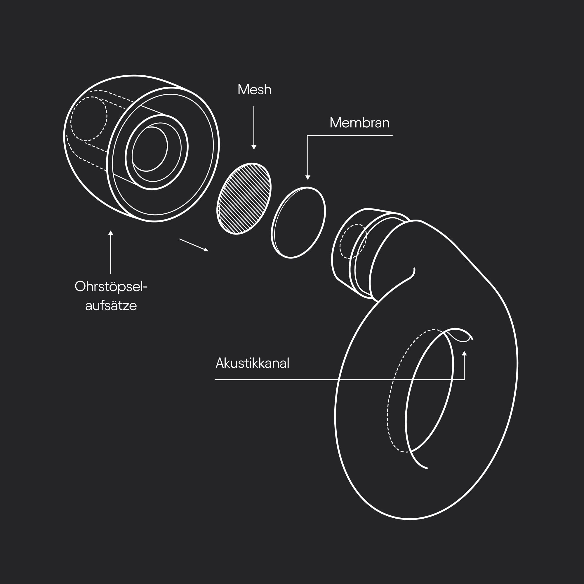 Loop Experience Ohrstöpsel für Konzerte – Hi-Fidelity-Gehörschutz für Geräuschreduzierung, Motorrad, Arbeit und Geräuschempfindlichkeit – 8 Ohrstöpsel – SNR 18dB