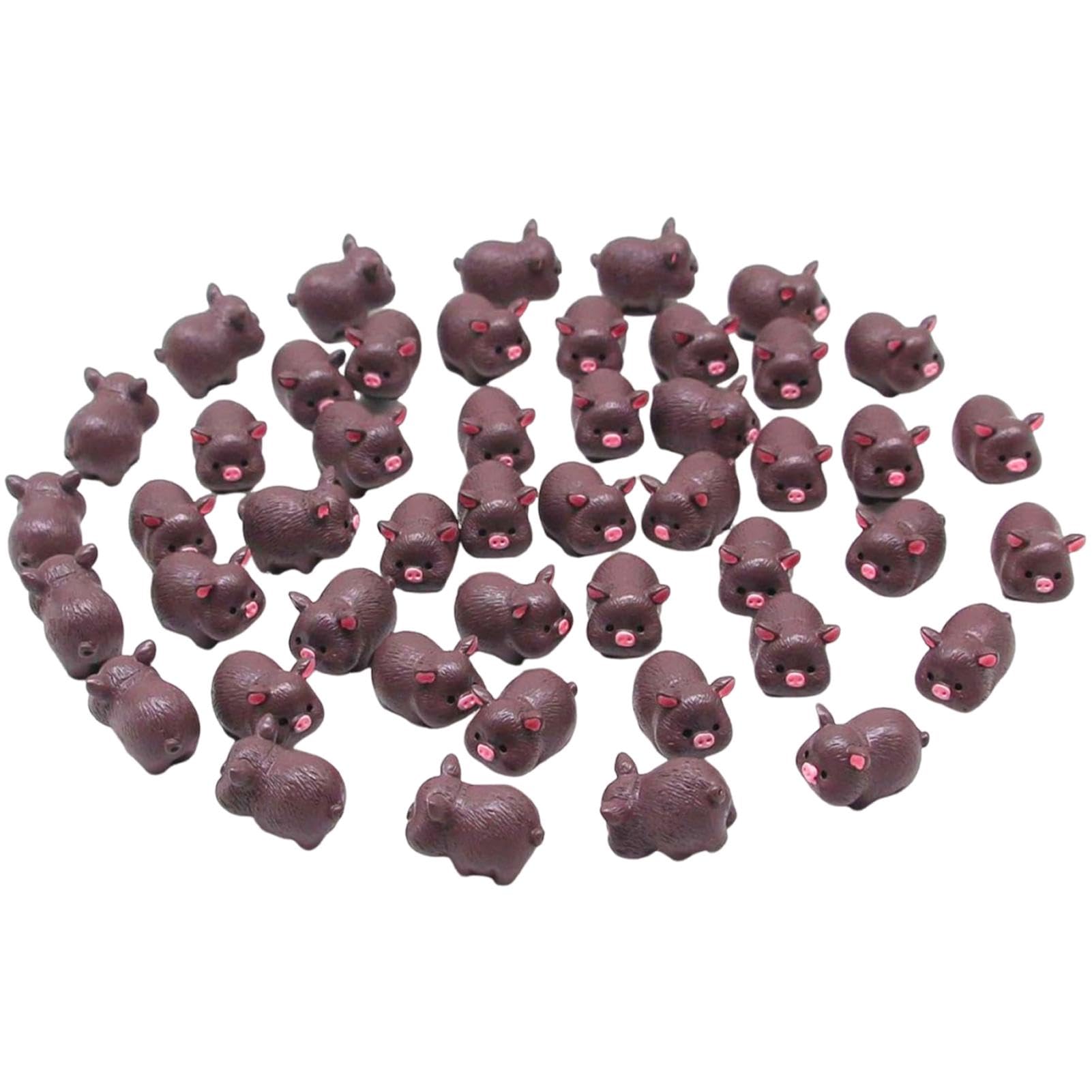 Mini-Tierfiguren Aus Harz – 42 Teile, Bunt, Für Deko, Spiel & Sammeln