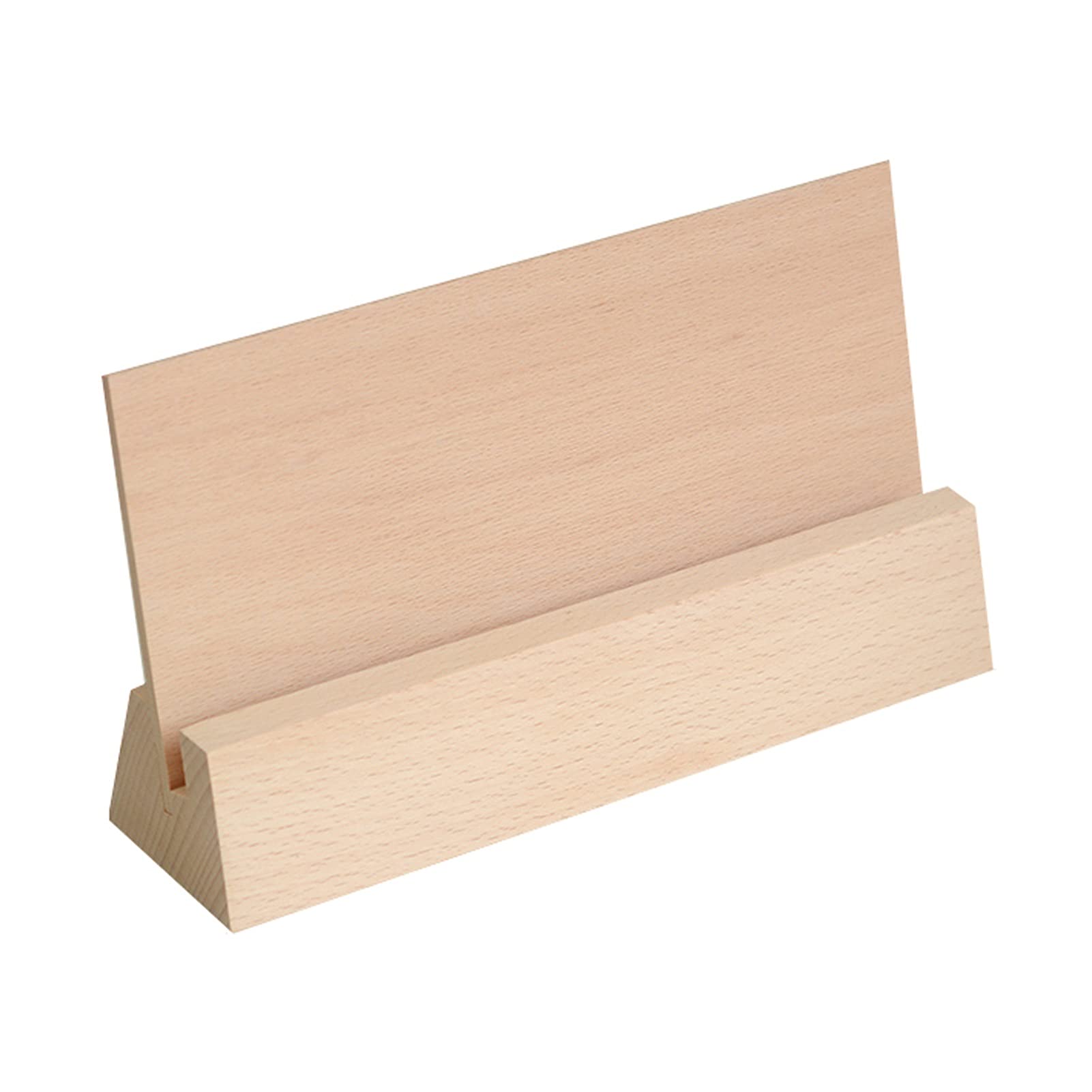Soporte de madera para tarjetas de visita, soporte de escritorio para oficina, hogar, tarjetas de identificación, soporte para tarjetas de visita