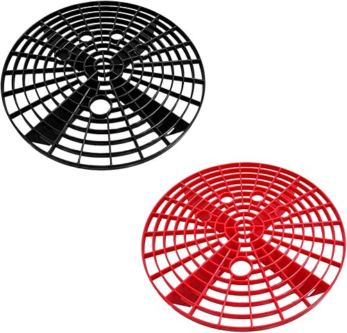 Suvnie Juego de 2 cubos de lavado de autos, trampa de suciedad para lavado de autos y kit de detalles, inserto a prueba de polvo para lavar camiones