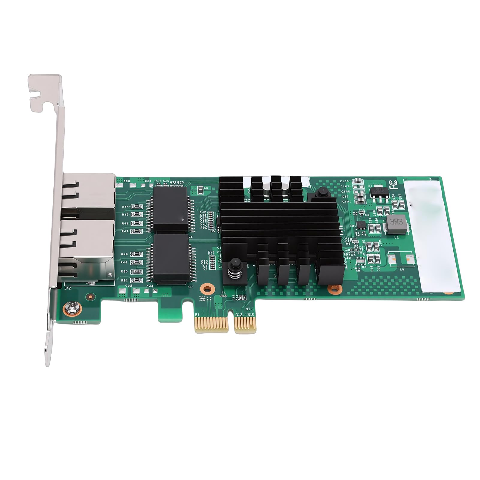 Scheda di Rete Adattatore Server Gigabit Ethernet, Doppia Porta RJ45 Controller 82571 PCI Express, Supporto per, con Tecnologia QoS
