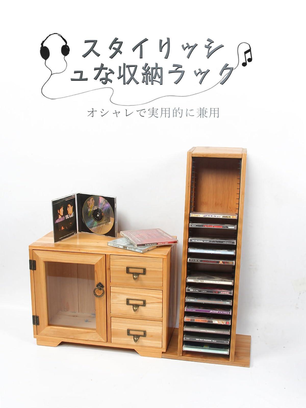 Amazon｜Cdラック DVDラック PS4 PS5ゲームソフト収納 棚 竹製 大容量