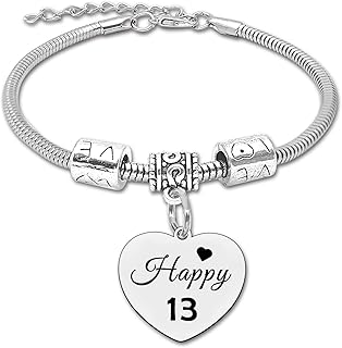 Birthday Gifts for Girls 13th 16th 18th Bracelet Jewelry for Girl Happy 13th 16th 18th Birthday Gifts for Daughter Granddaughter Gifts for 13 15 18 Year Old Girl