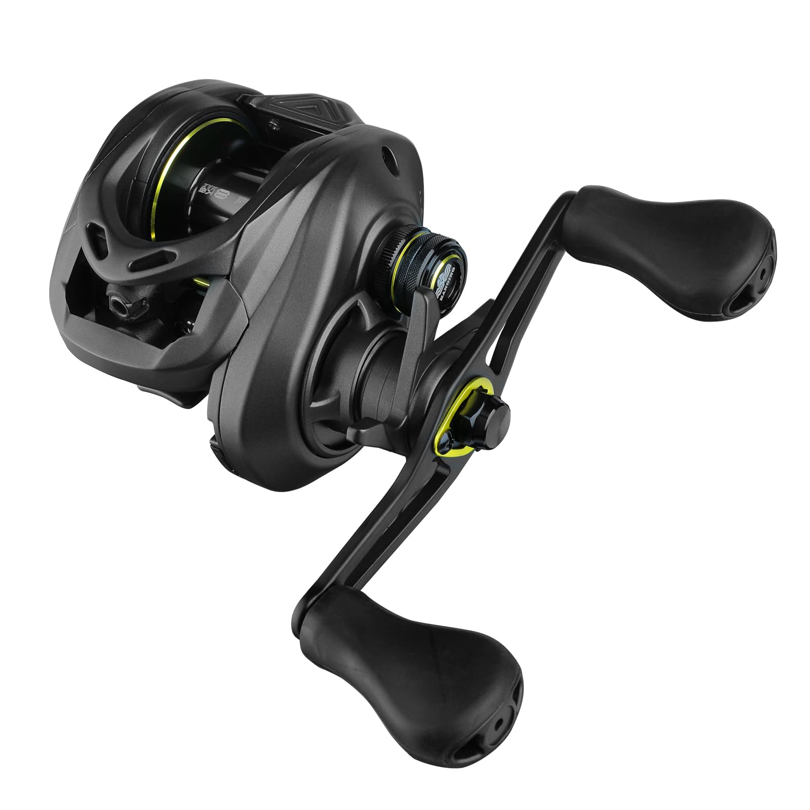 Handing M1 Baitcasting Reel, 17.64LB Carbon Fiber Drag Baitcaster Fishing Reels, 7.2:1 Gear Ratio, 8-Button Magnetic Braking System, 7.3oz Lightweight Lower Profile Design, 6+1 Ball Bearings