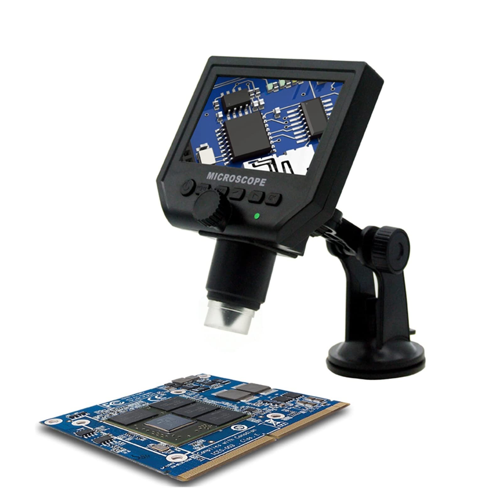 LNHHG 600X 3.6MP HD LCD Display Electronic Microscope Zoom Video VGA Magnifying Camera