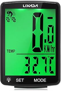 Computador de bicicleta sem fio,HUIOP Computador para bicicleta sem fio Tela LCD multifuncional Computador para bicicleta Velocímetro para bicicleta de montanha Odômetro IPX6 Ciclismo à prova d'água C