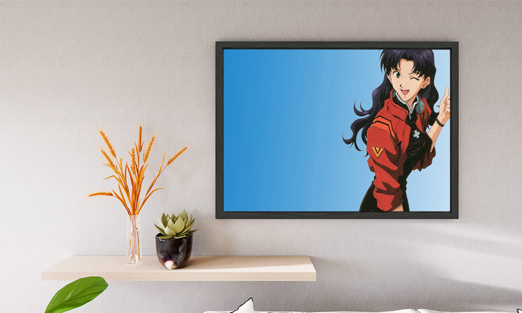 Xtreme Skins Designs Print Black Wood Floater Framed Canvas Wall Art Decoration Poster (14x10 Inch) - Genesis Girl