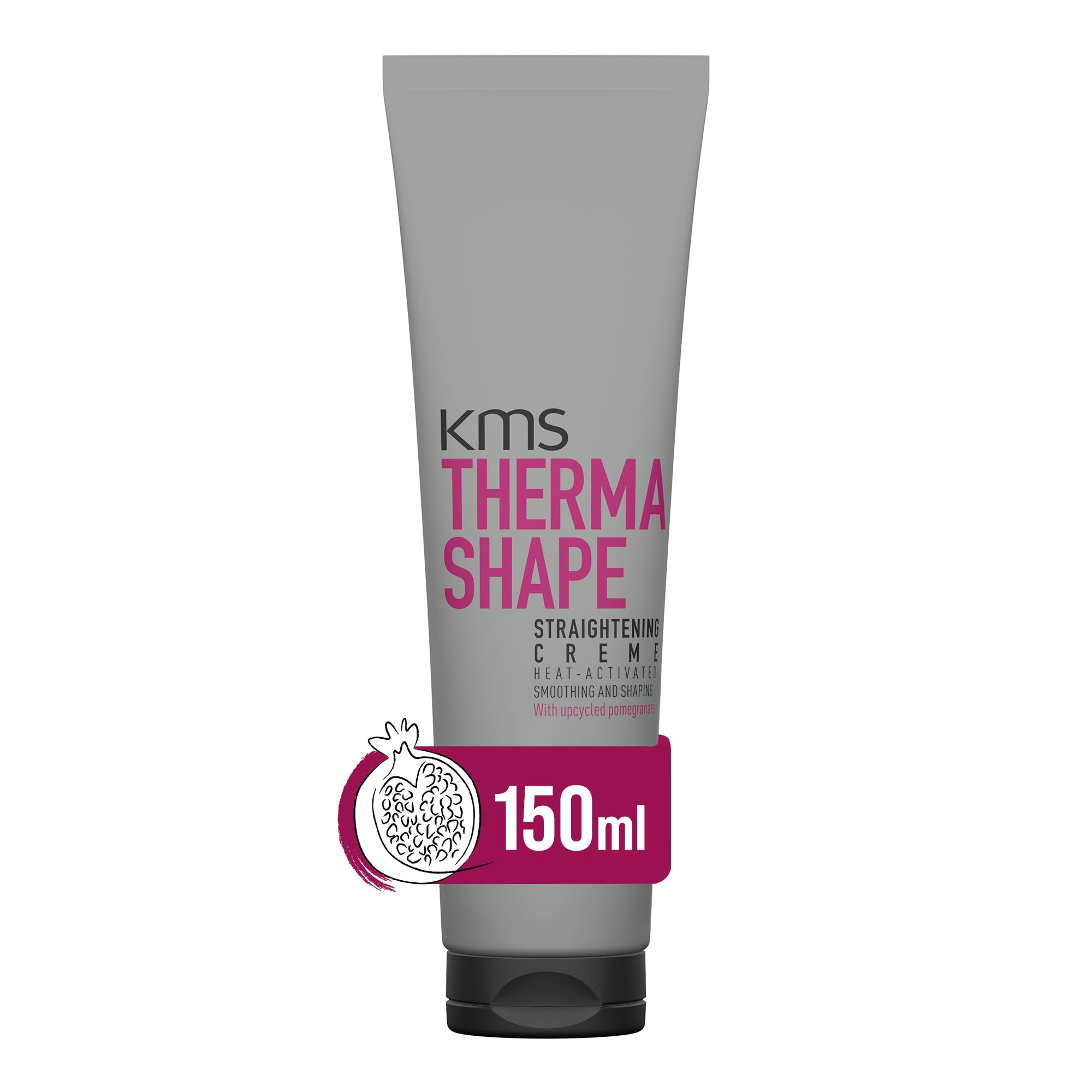 KMS ThermaShape - Crema lisciante per capelli lisci, controllo crespo e protezione dal calore, 150 ml