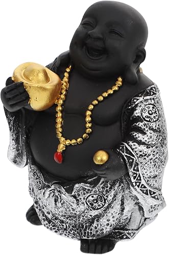 Asakkura Estatua de Buda Ornamento de Yoga Estatua de Yoga Estatua de Peces Adornos de Escritorio Estatuilla de Monje Sonriente Estatuilla de Buda disponible en Yaxa Colombia