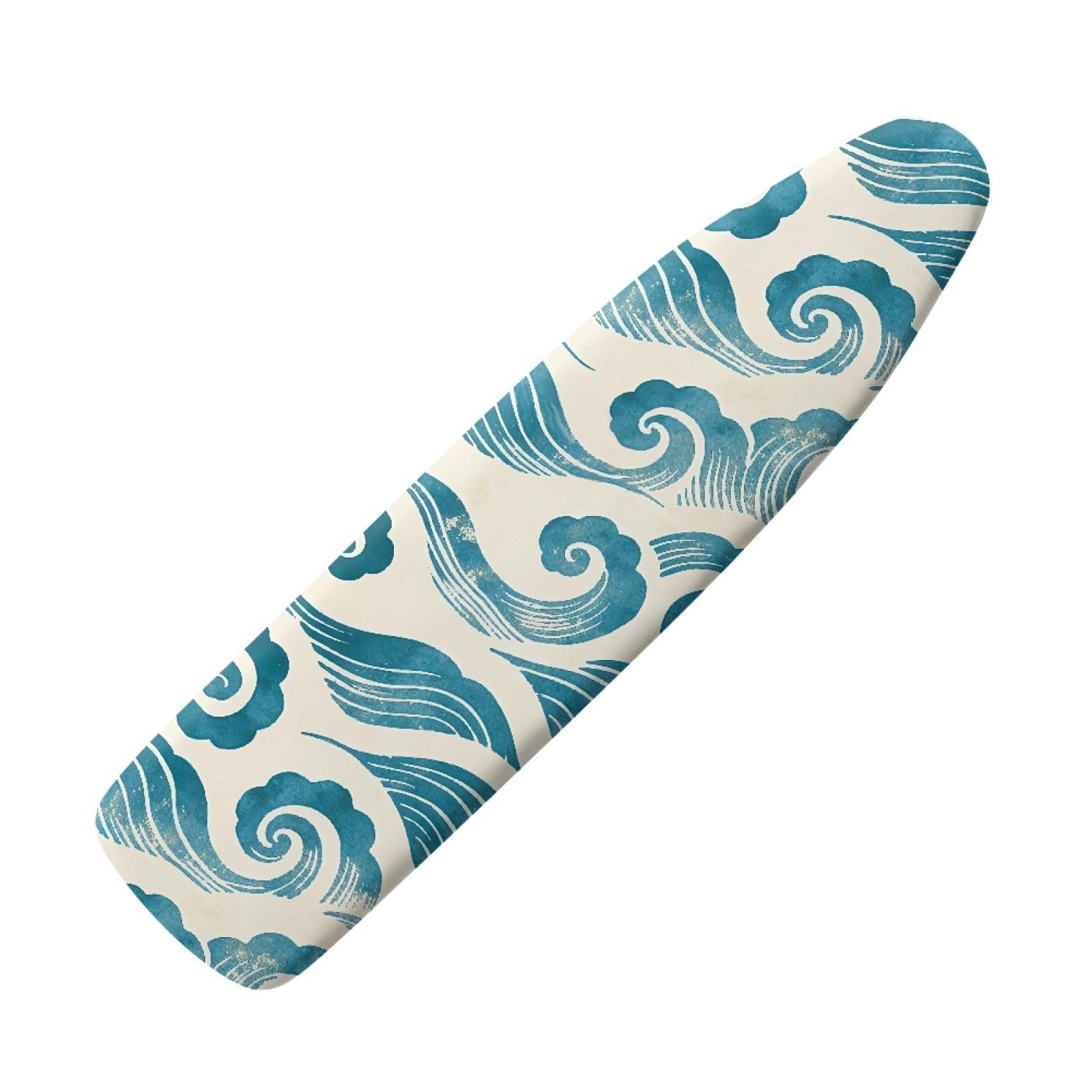 Large ironing board cover 130 x 45 Blue Waves Ironing Board Cover And Thick Padding Easy Fit in Multiple Sizes with Elastic Drawstring,durable,iron board covers fits all,Machine Washable