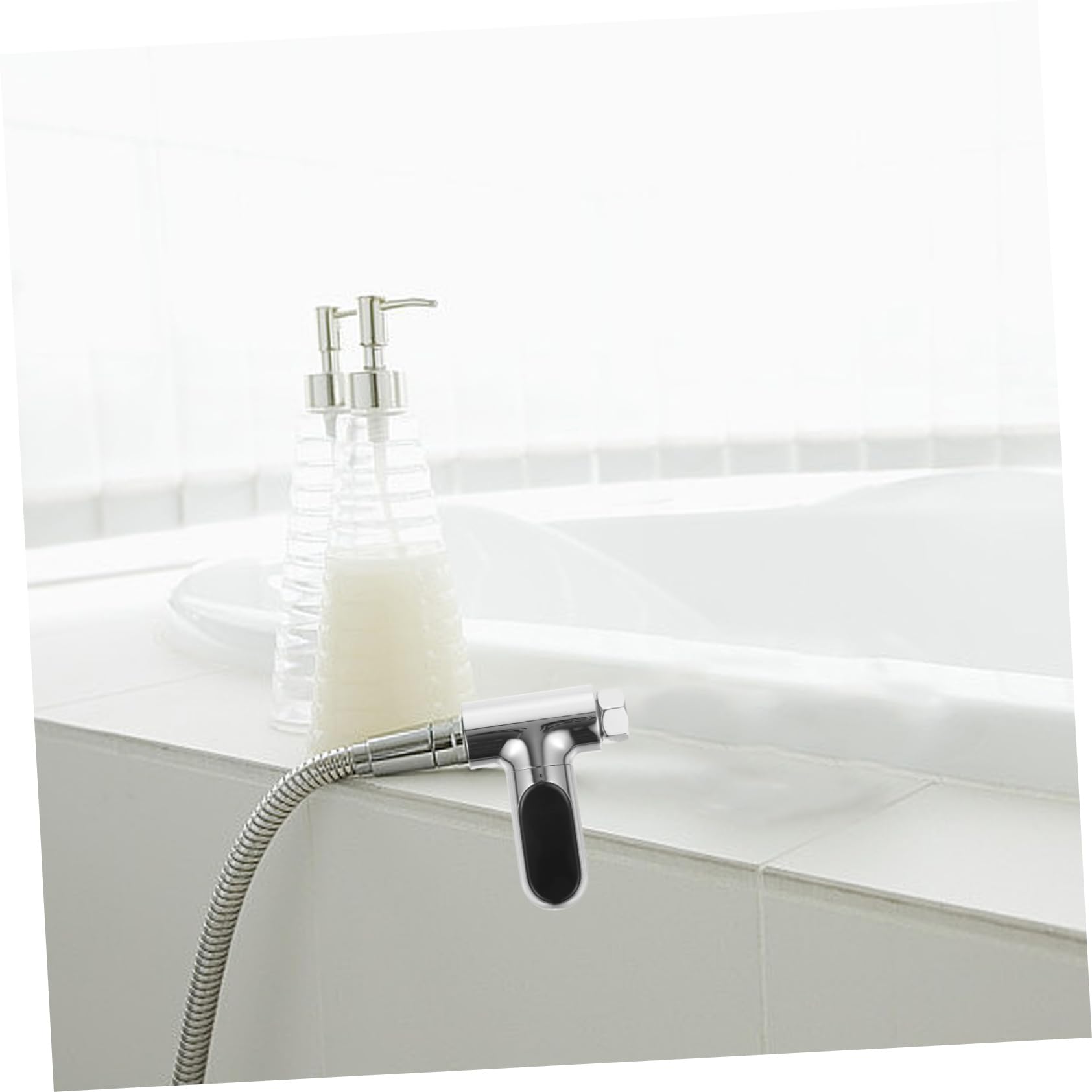 Termómetro Digital de Agua LED para Ducha, Dodecagonal, Plata
