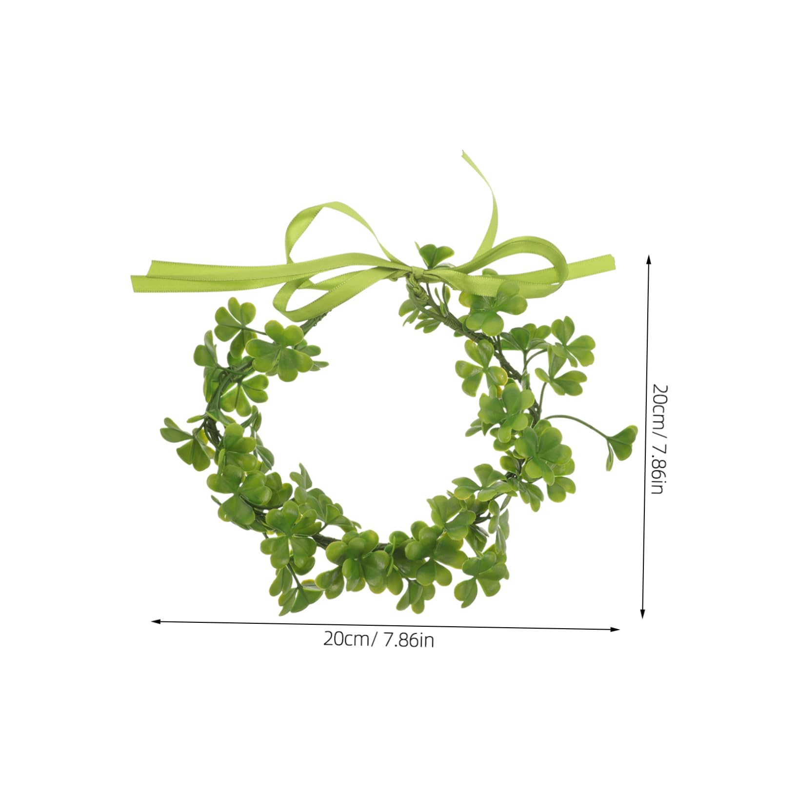 5 Stück Kranz Stirnbänder Mädchen Stirnband St Patricks Day Stirnbänder Für Mädchen Grüne Blumenkrone Grüne Krone St Patricks Day Kleeblatt Krone Vase Braut