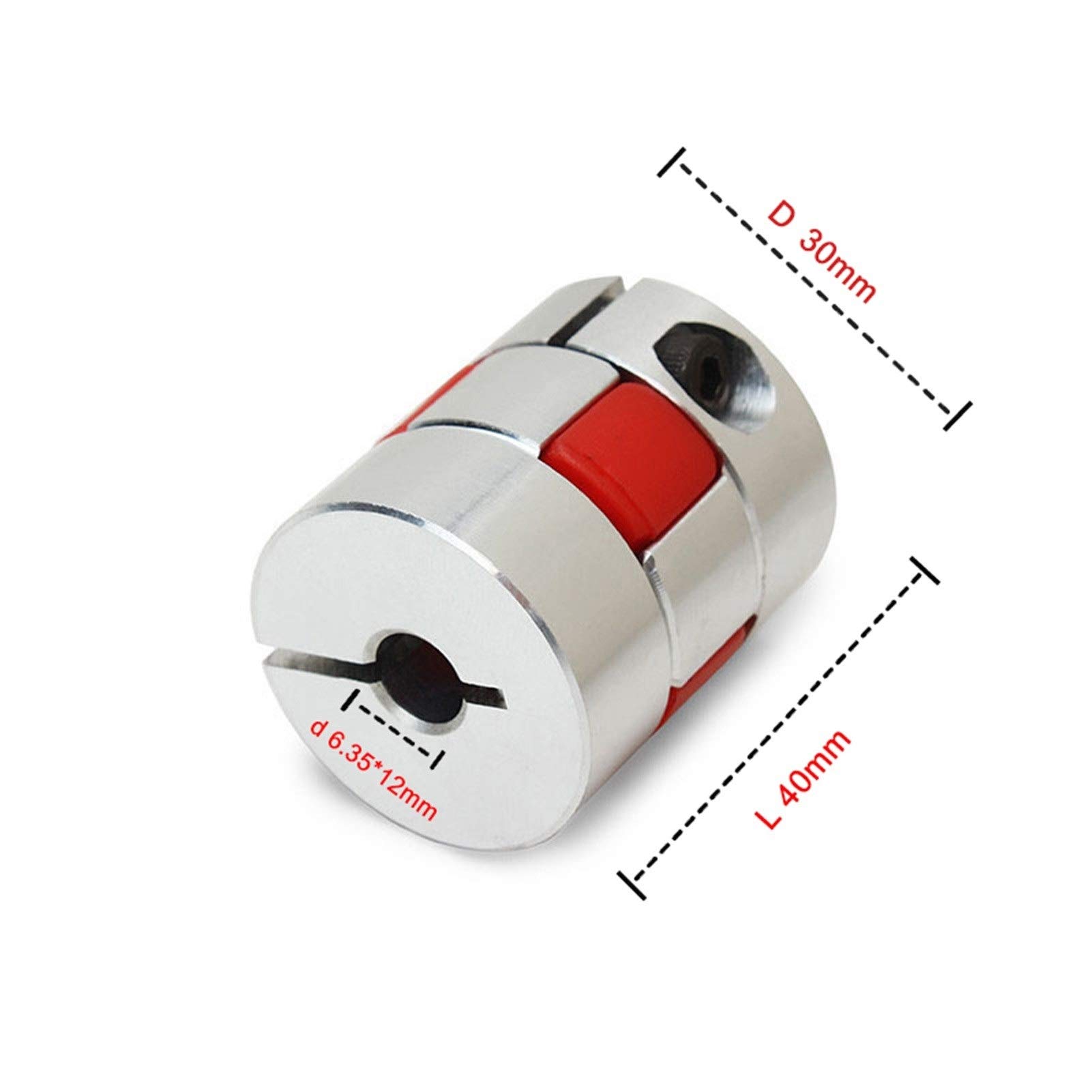 Accouplement Flexible Plum D30mm L40mm – Alésages 10x15 Mm – Coupleur Moteur Robuste Pour CNC Et Machines