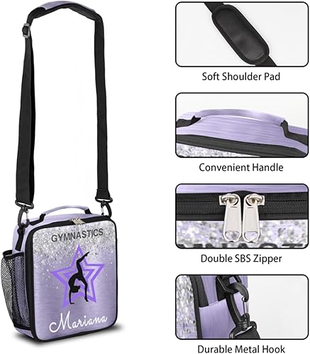 Miniatura 2 de Lonchera personalizada con nombre para niñas, niños, mujeres, adolescentes, regalo para la escuela, picnic, trabajo, viajes, superestrella de