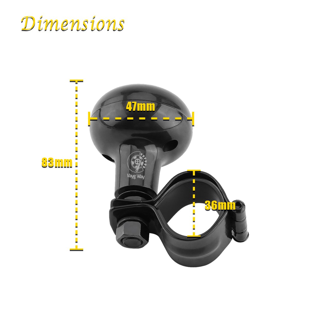 VaygWay Steering Wheel Spinner Knob Car Suicide Handle Knob Ball