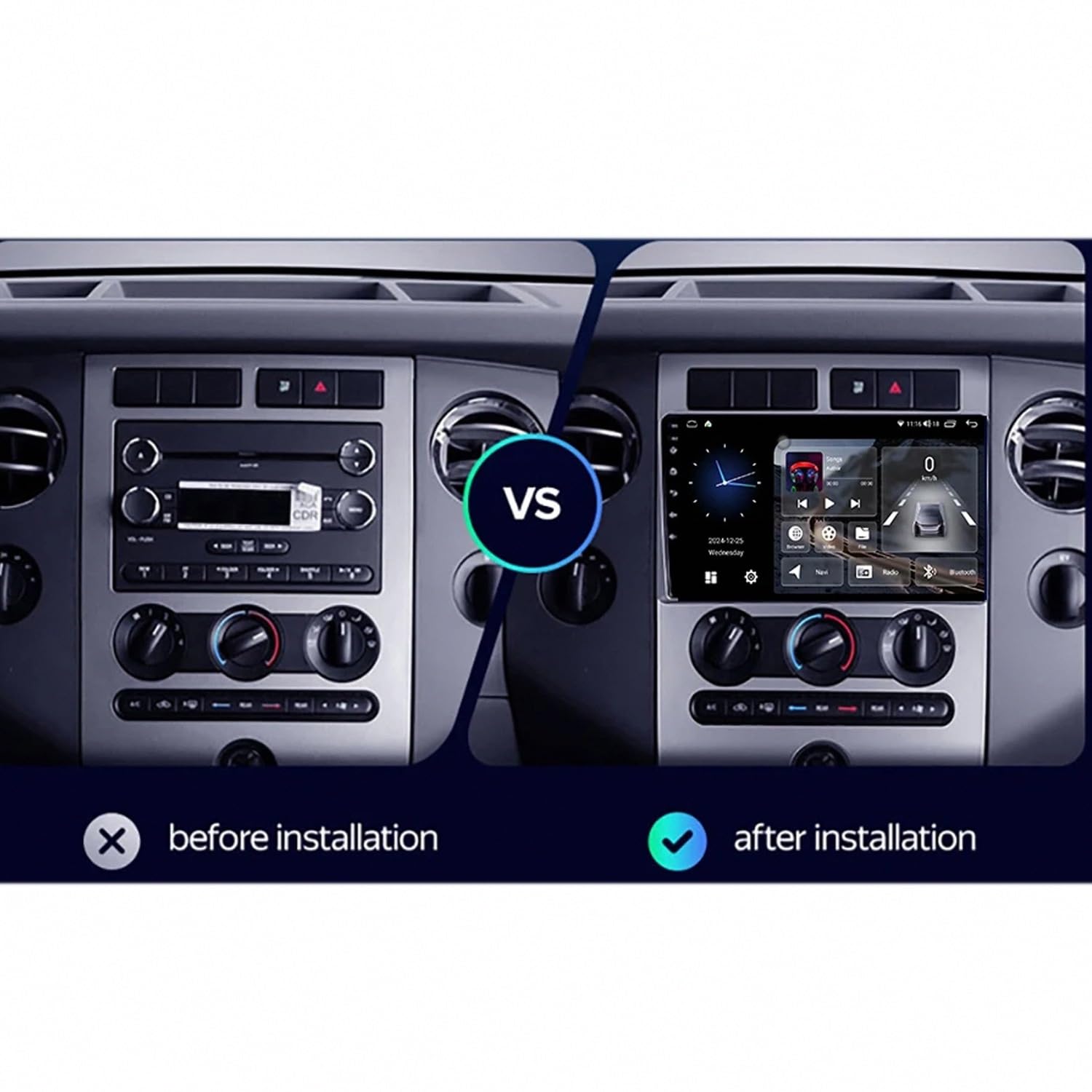 Schermo Auto con Carplay Wireless e Android Auto per Citroen C4 2 B7 2004-2009 Car Radio con Wifi, Gps Navi, Schermo Bluetooth, with Mirror, 4 Nucleo 2G+32G