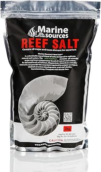Marine Sources Coral Pro Salt - Complete Essential & Trace Elements 2kg Bag/6.7kg Drum | Reef Aquarium Salt Mix 2kg