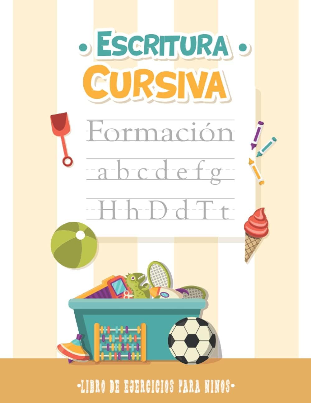 Escritura Cursiva Libro De Ejercicios Para Niños Diario De Actividades ...