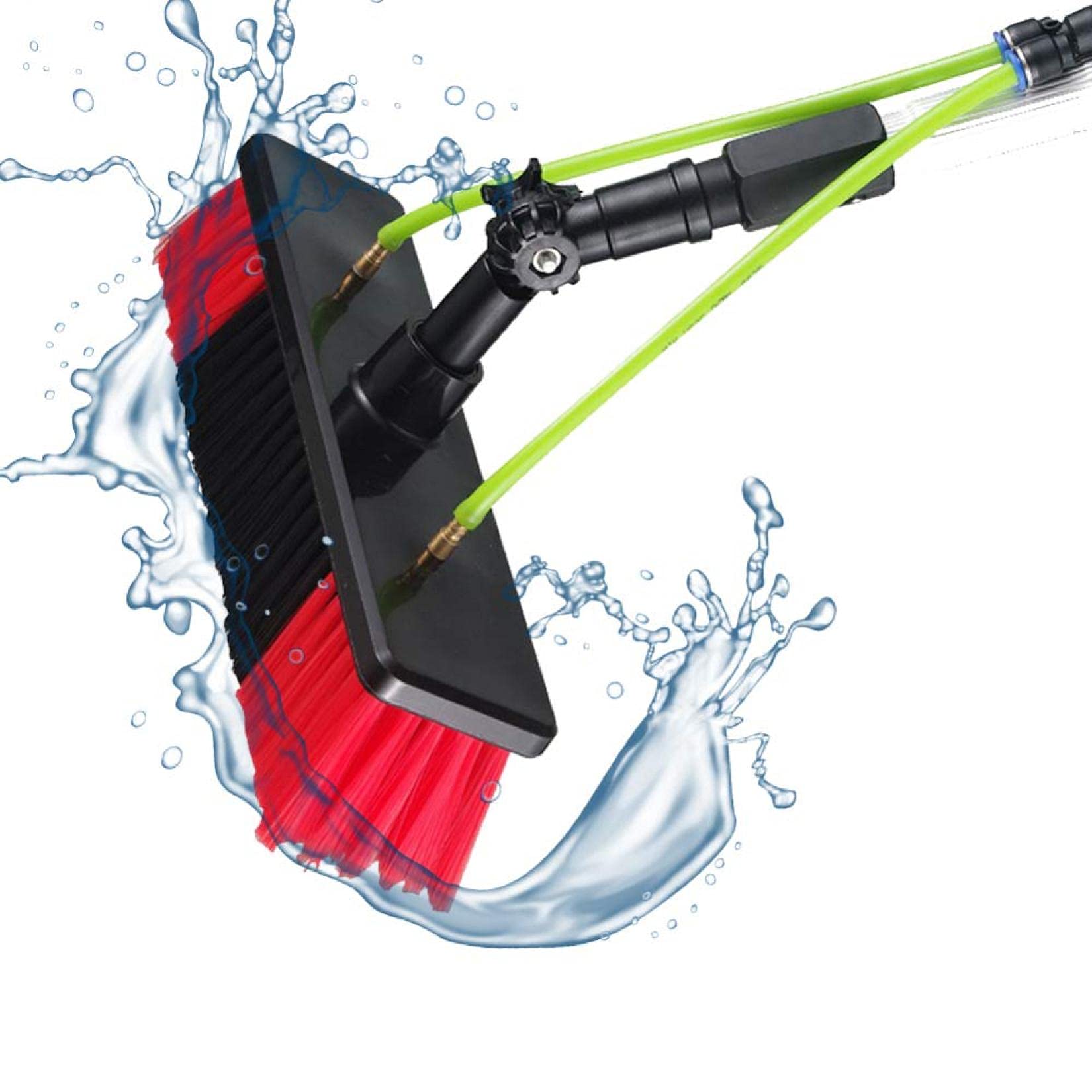 Brosse de nettoyage de vitres télescopique avec kit lavage de panneaux