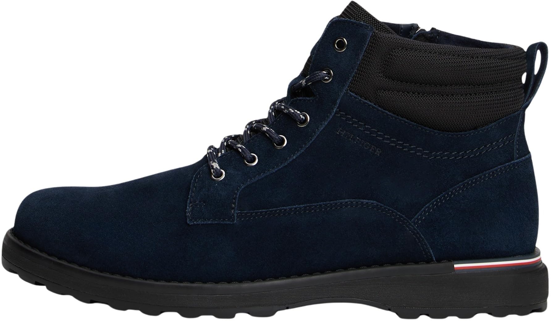 Tommy Hilfiger Men’s Corporate Suede Ankle Boots, Blue (Desert Sky), 10.5