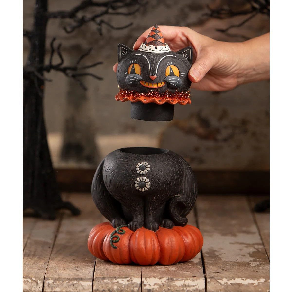 Amazon.com: Bethany Lowe Designs Happy Plumpkin Jack Container
