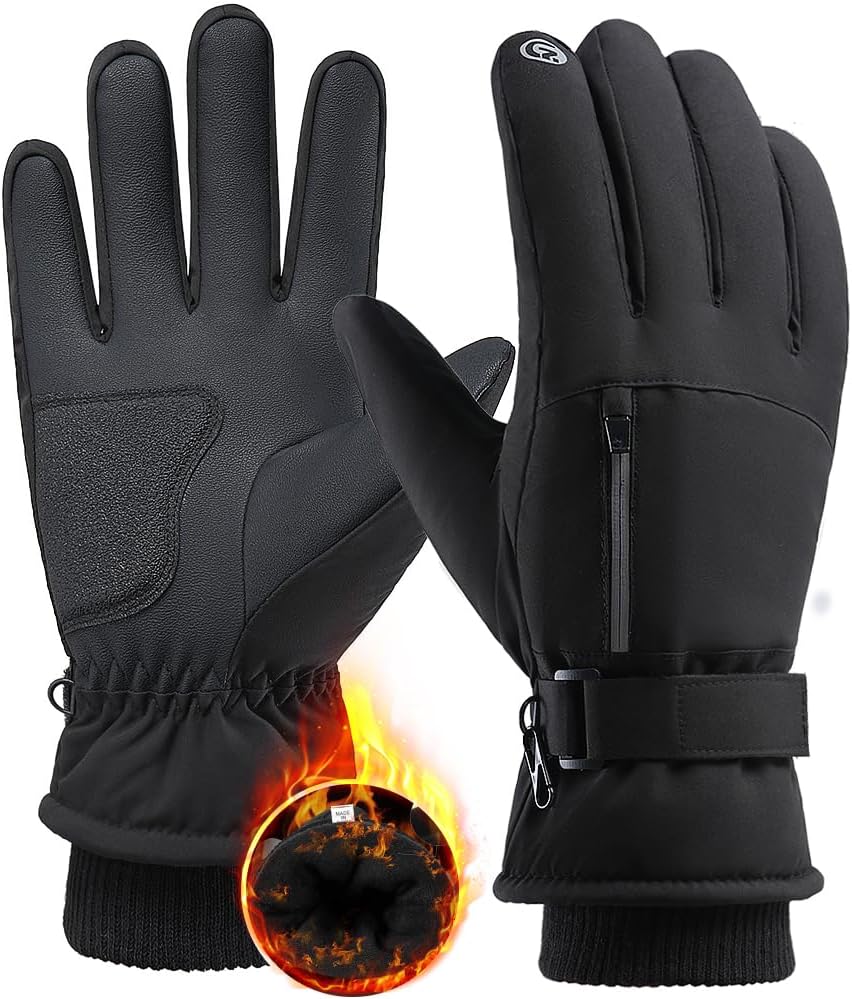 Winter Gloves for Men Women -30℉ Cold Weather Gloves Warm Waterproof Gloves Skiing Snow Glove for Outdoor Work,Windproof Thermal Gloves for for Running Driving Hiking