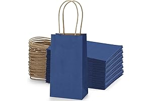 Navy Blue BagDream 50 Pack Premium Quality Small Gift Favor Bags