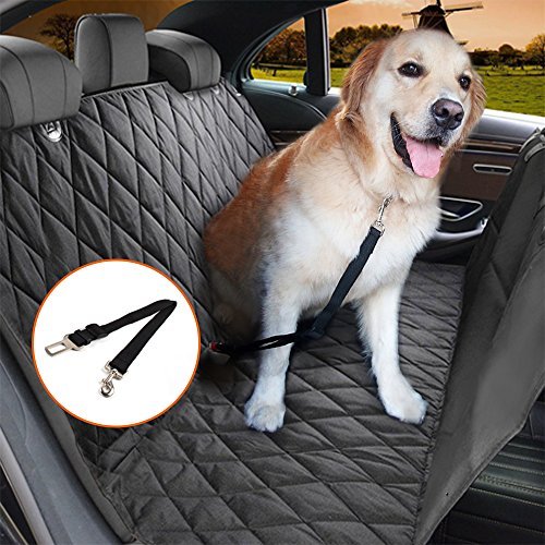 Drabday Dog Car Seat for Backseat - Ultra-Durable Dog Seat Cover for Back Seat - Heavy-Duty & Non-Slip Dog Hammock - Waterproof Pet Seat…