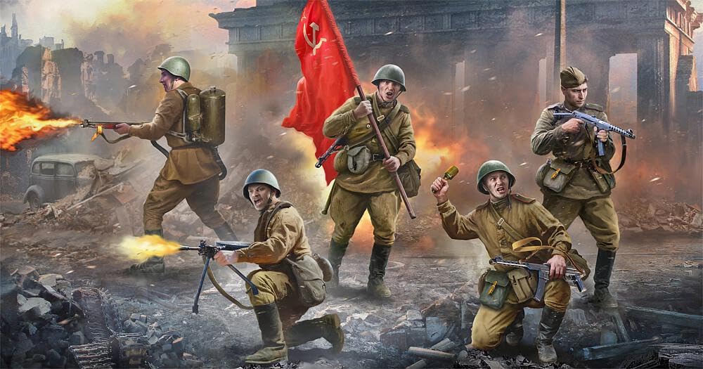 Zvezda 923718-1/35 Infanterie soviétique Berlin 1945 - Échelle 1:35