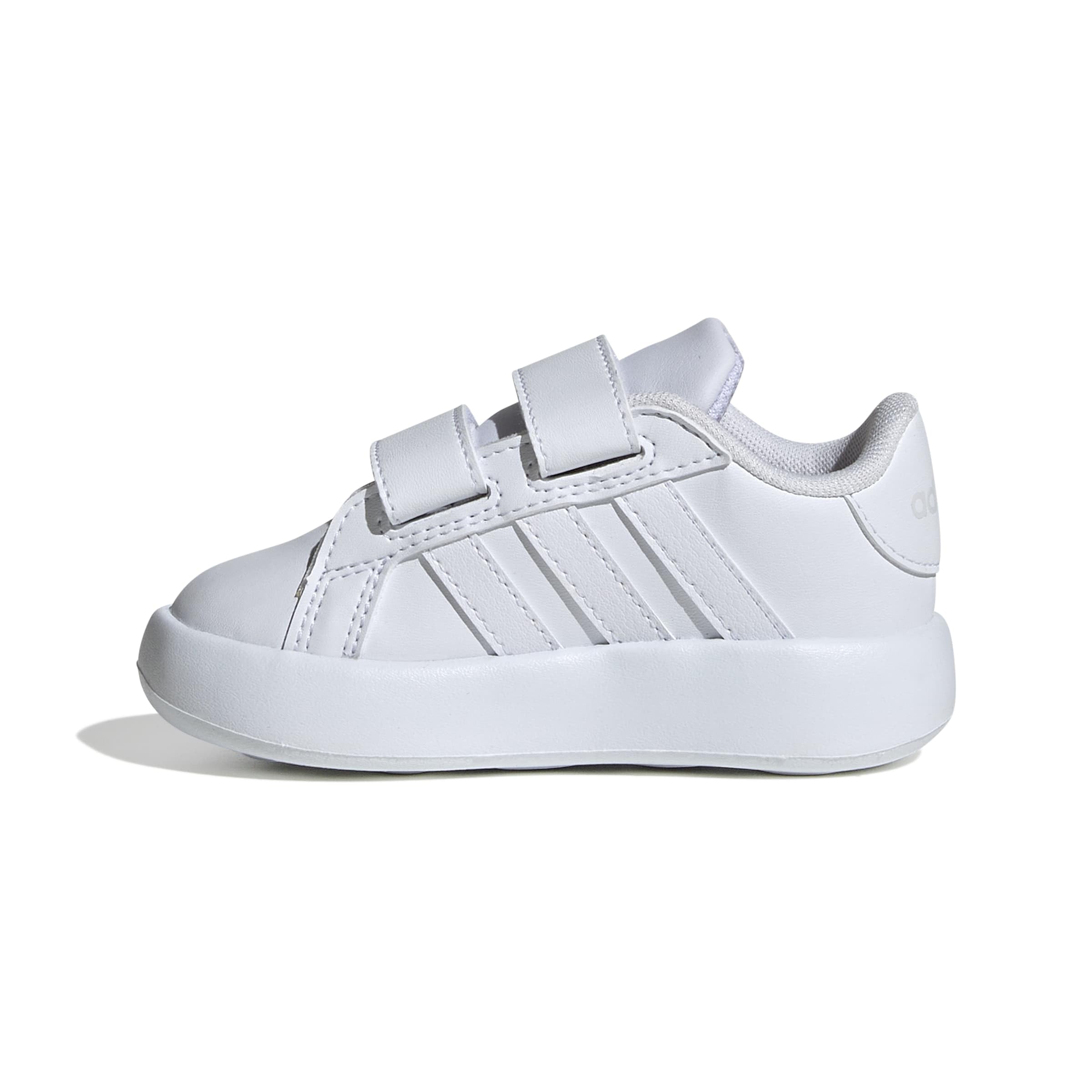 Adidas Boys White Grand Court Shoes  in Size C6, Sports Direct