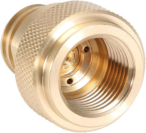 Miniatura 6 de Fdit Adaptador de CO2 de latón de 2 colores Reemplazar la conversión del recipiente (dorado)