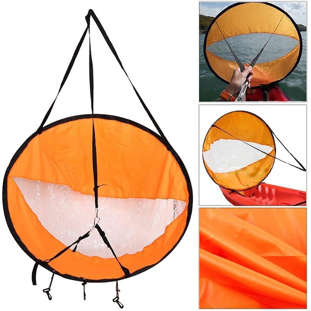 Sarini 42 Zoll Kajak-Windsegel-Paddel, Downwind-Windsegel-Set, Popup-Windsegel-Paddleboard-Zubehör für Schlauchboote, Kajaks und Kanus