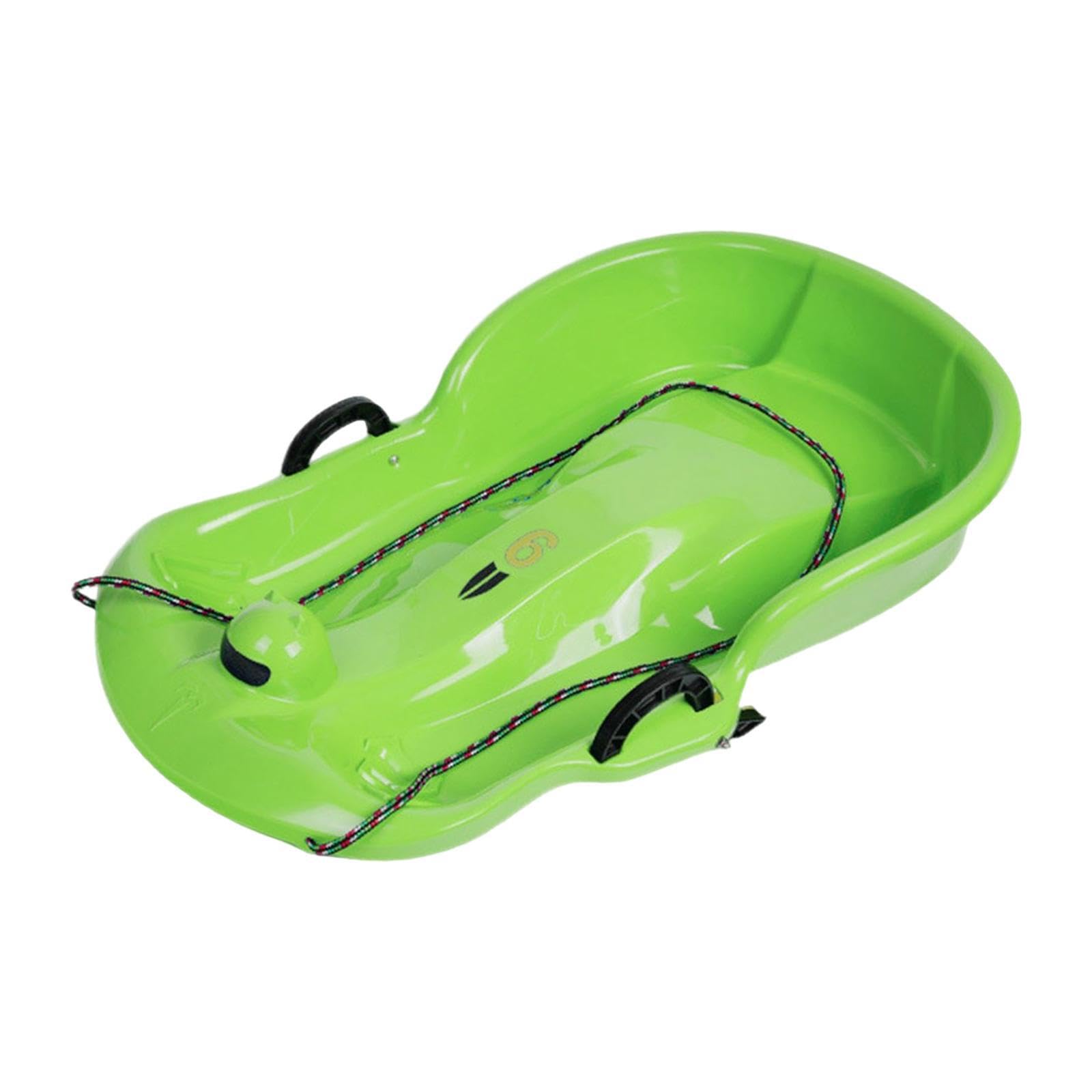 Luge Portable Robuste pour Neige, Gazon et Sable, avec Corde de Traction et Freins de sécurité. Idéale pour Les Enfants et Les Tout-Petits, pour