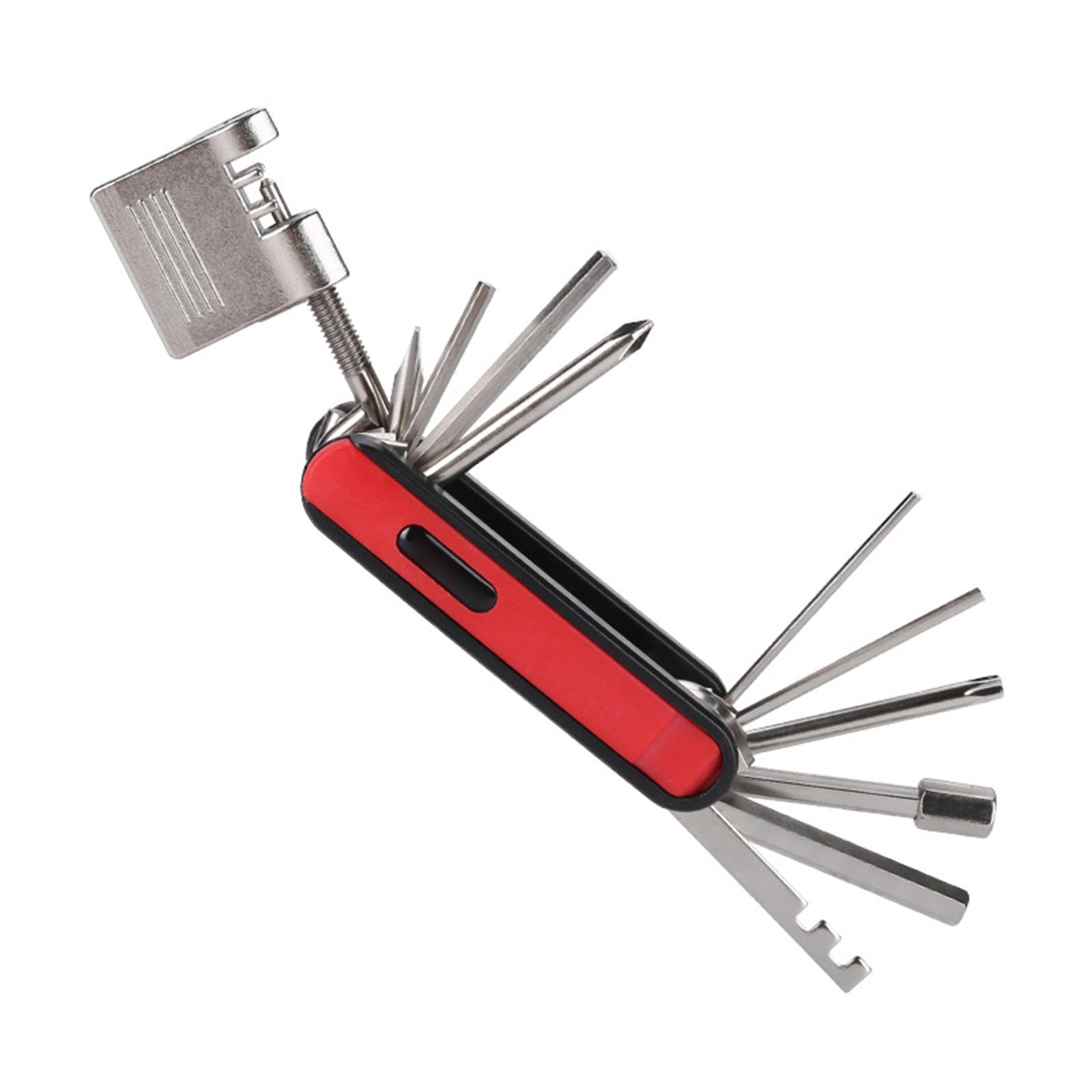 Hsioluted Red Ratcheting Wrenches Labor-Saving Wrenches Multifunctional Tool For Road Bicycles Alloy Quick-Release With