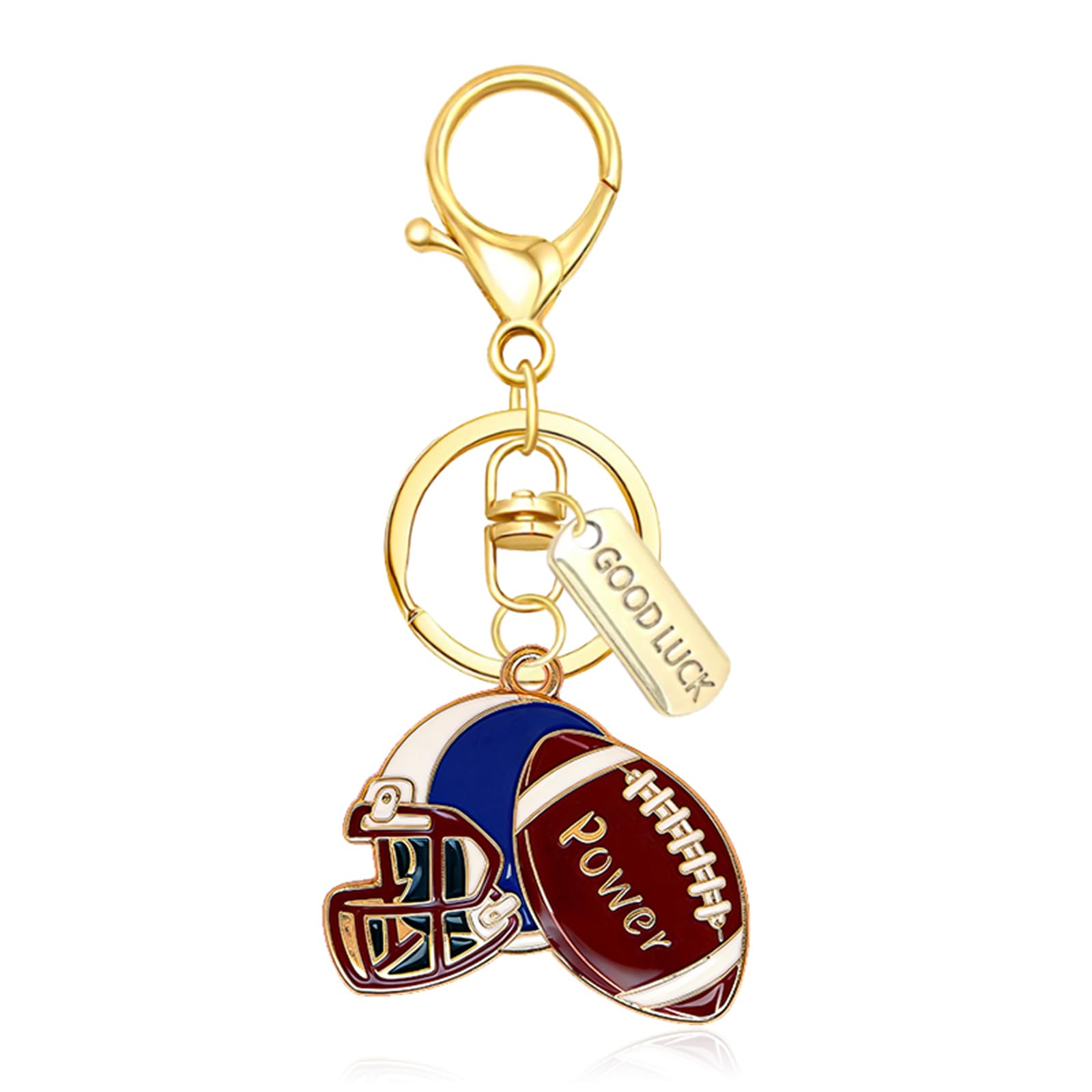 Sports Ball Keychain for Men Women Fun Football Baseball Basketball Charm Keychain Multi-Sport Bagpack Decorations