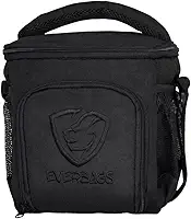 Bolsa Térmica Porta Marmita Fitness Lancheira Compacta Black Academia