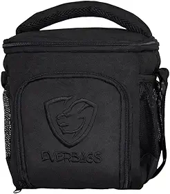 Bolsa Térmica Porta Marmita Fitness Lancheira Compacta Black Academia