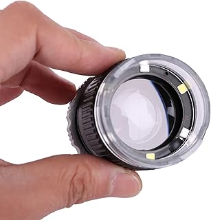 ミニルーペ 拡大鏡 倍率30倍 虫眼鏡 携帯ルーペ ルーペ手持ち 軽量 丸型 スケール付き コンパクト LEDライト付き 携帯便利 30mm 蓋付き レンズ ポケットタイプルーペ 見やすい オシャレ 刻印 仕事 新聞 読書 印刷物 ジュエリー 宝石 手芸 作業 観察