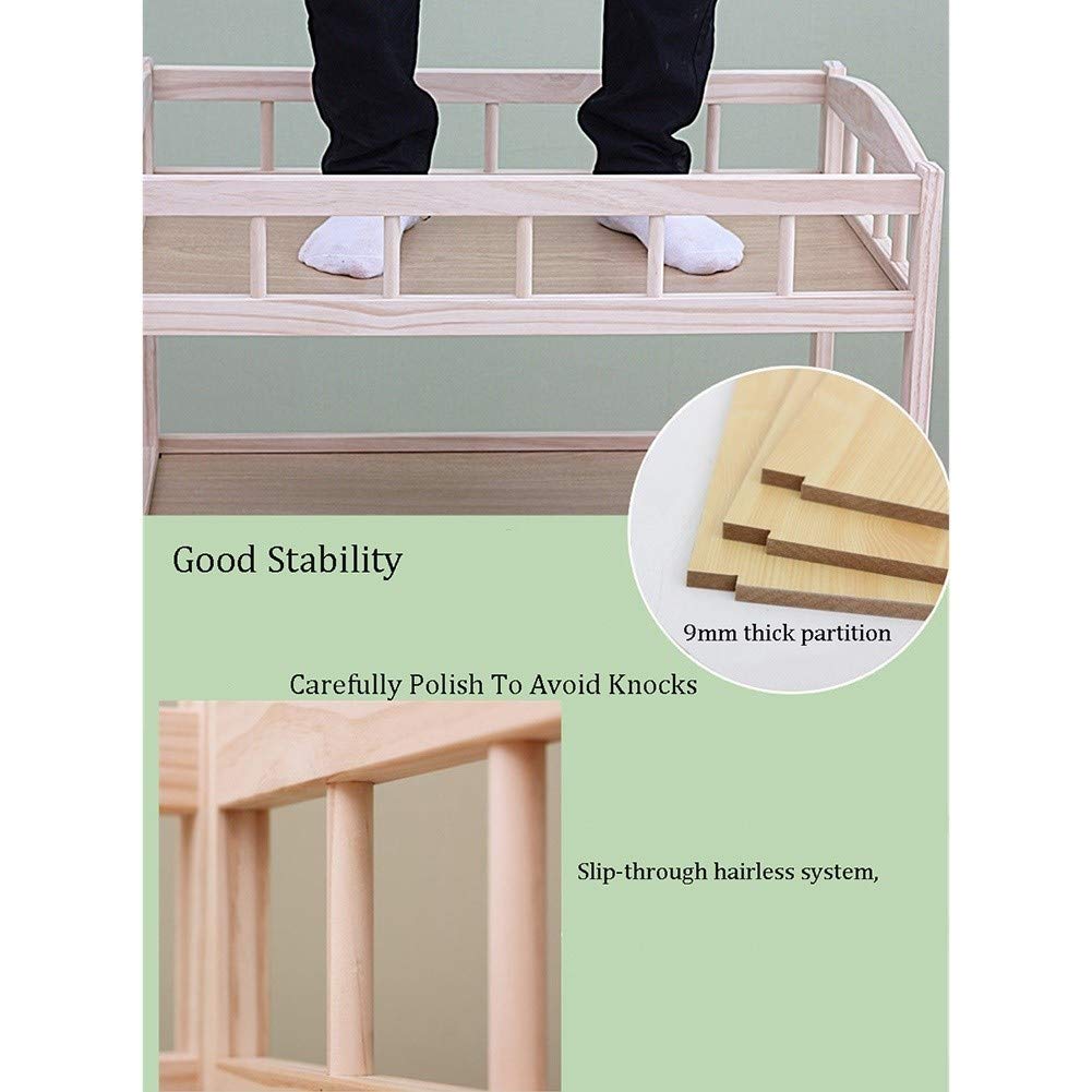 Cassettiera fasciatoio in Legno su Ruote con Cuscino, Stazione per Vasca da Bagno per Bambini per Asilo Nido Domestico, Altezza 95 cm