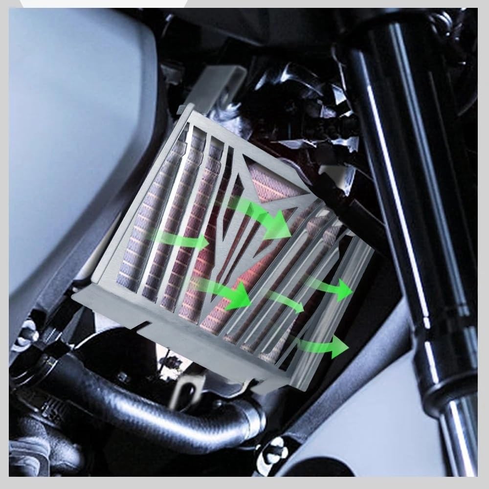 Motorrad Kühlerschutz Motorrad Zubehör Für Yam&aha MT125 MT 125 MT-125 2020 2021 2022 2023-Kühler Schutz Grille Schutz Schutz Abdeckung