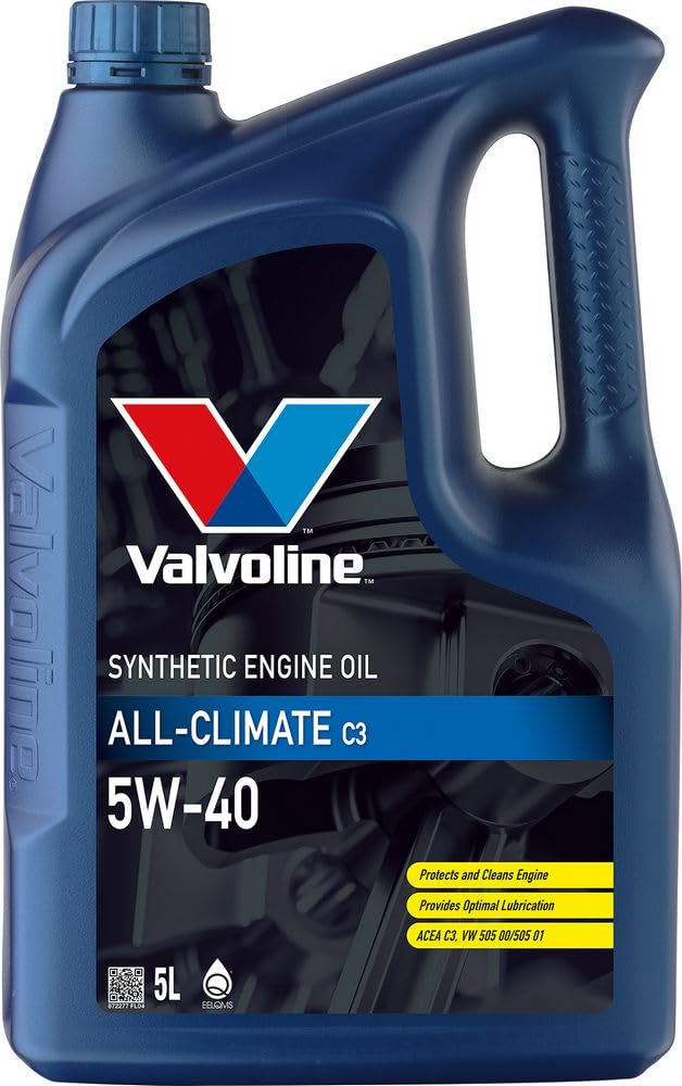 Valvoline Olio motore All-Climate 5W-40 5 L Compatibilità con RENAULT Clio 3 Hatchback BR0/1, CR0/1 Clio 2 BB0/1/2, CB0/1/2 Clio 4 Hatchback BH, VW Polo Hatchback 6R1, 6C1 Golf 4 Hatchback 1J1