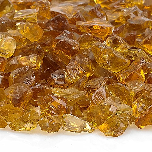 American Fireglass 9 to 12mm Fire Pit and Outdoor Fireplace Glass, Small, 10-Pound, Coffee