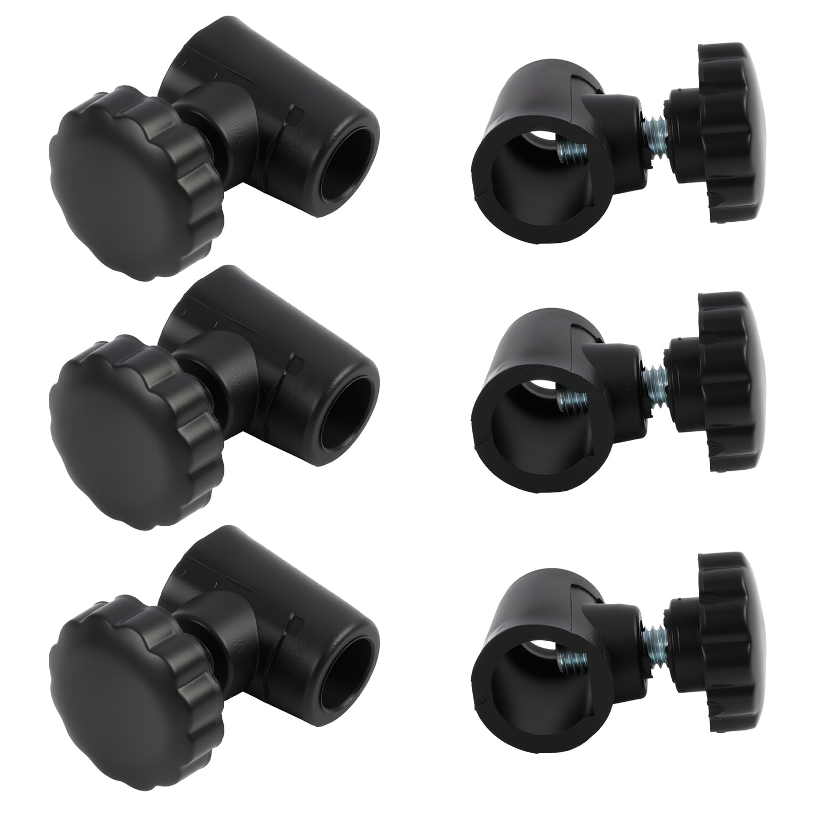 kwinfei 6PCS Caravan Window Stay Lock Replacement Knob Compatible with 10mm to 12mm Rod Connector, Caravan Window Locks Support Rod Plum Knobs for Caravan Window Stays
