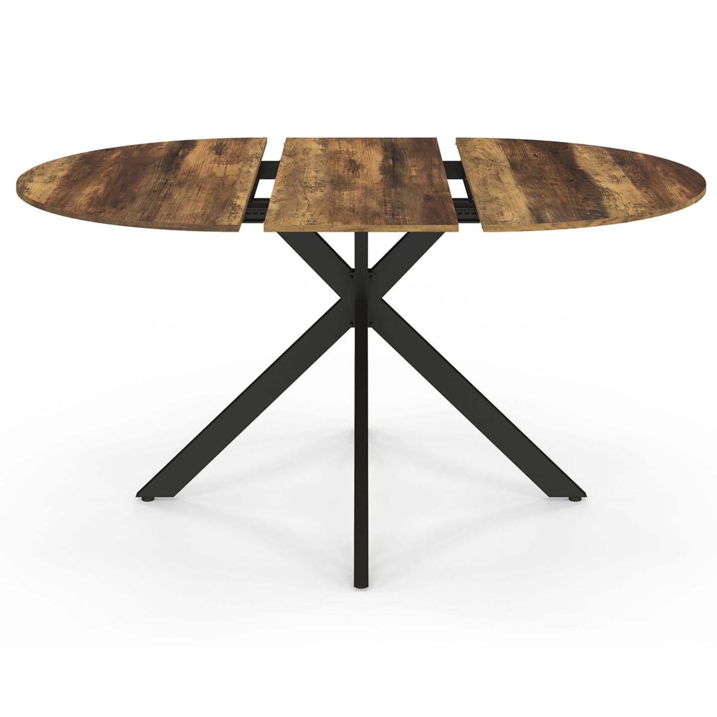 IDMarket - Table à Manger Extensible Ronde Alix 110-150 cm