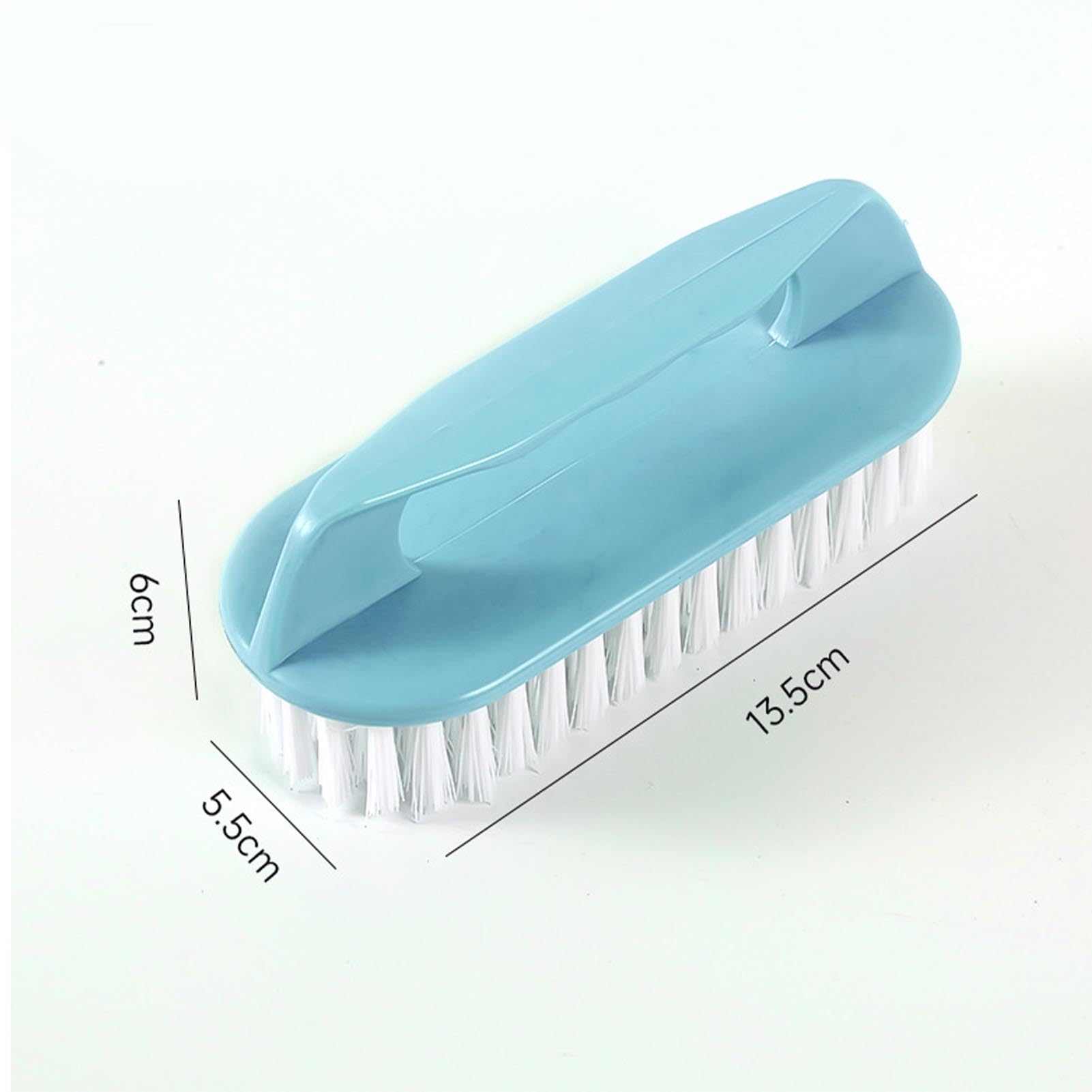 Pincel de lavandería, Cepillo de Limpieza de Matorrales Mango de Ropa de Cepillo de Cepillo de fregado Cepillo Limpio Suave Pincel para Ropa Pincel Multifuncional (Azul)